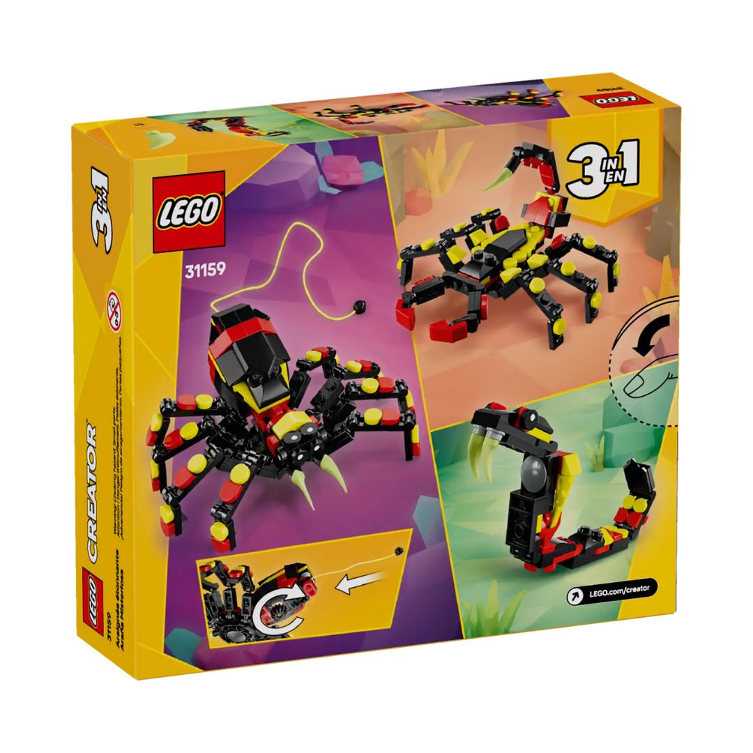 31159 LEGO Creator 3in1 - Animaux sauvages : araignée transformatrice