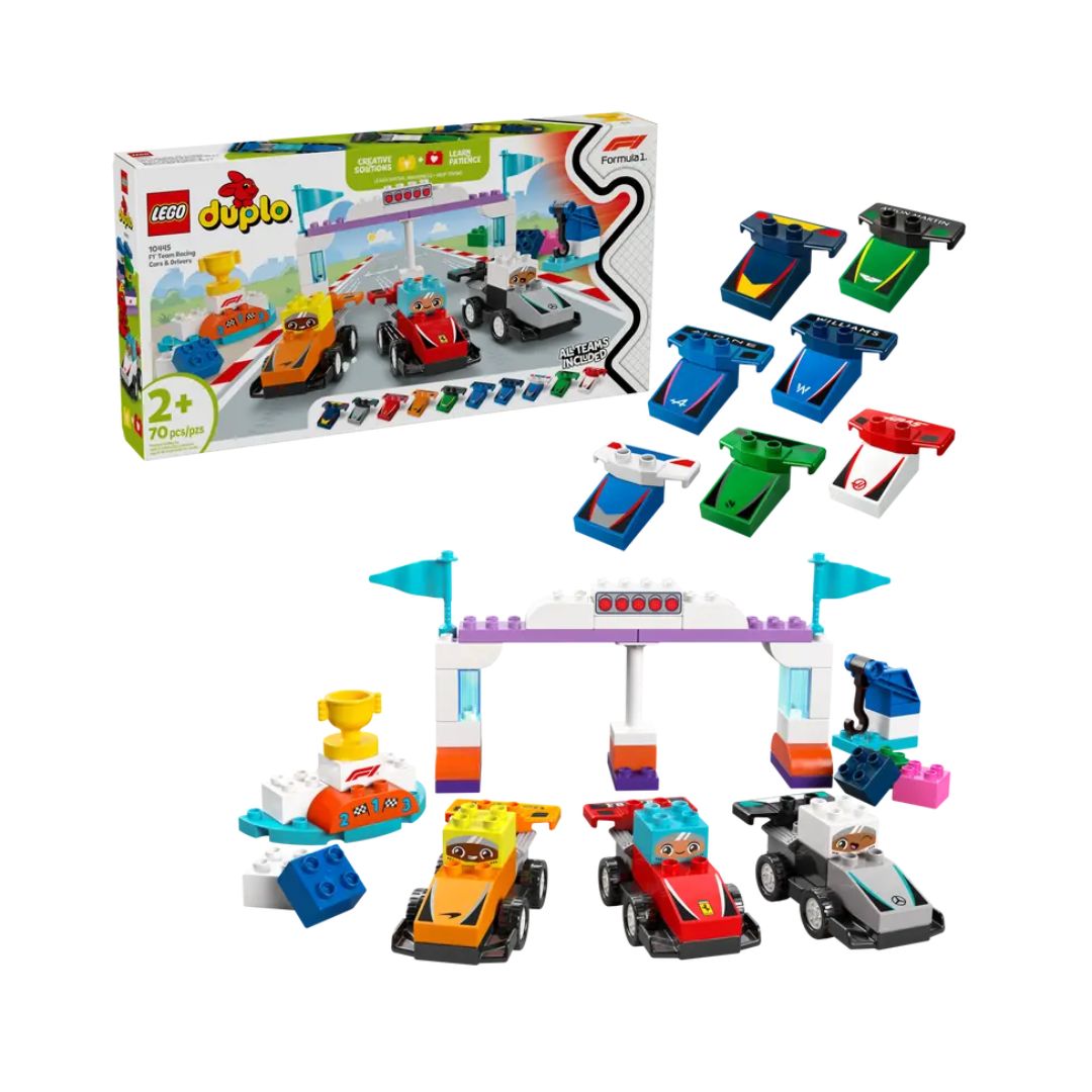 10445 LEGO Duplo Town - Voitures de course et pilotes de l'écurie F1