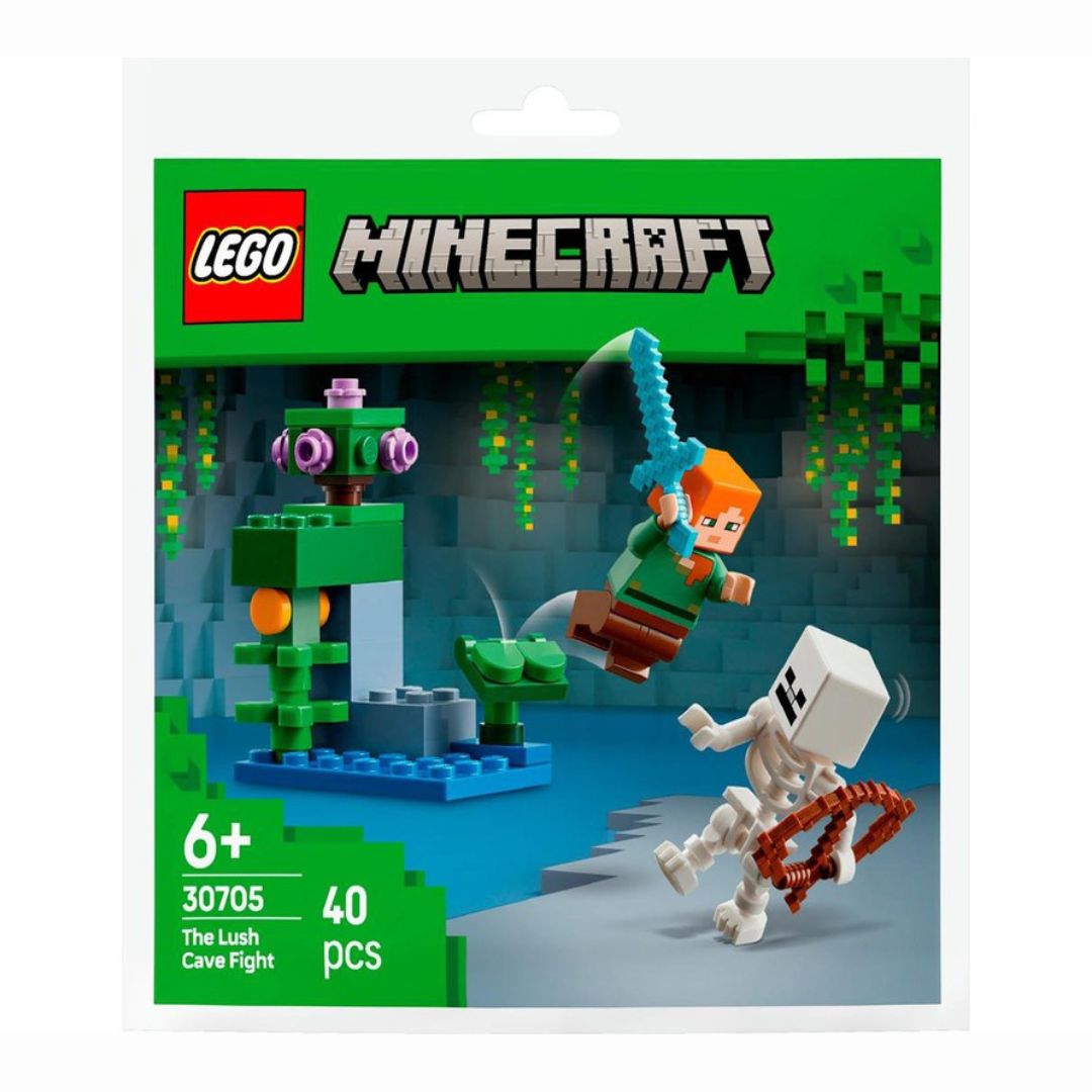 30705 LEGO Polybag Minecraft - Duel dans une grotte luxuriante