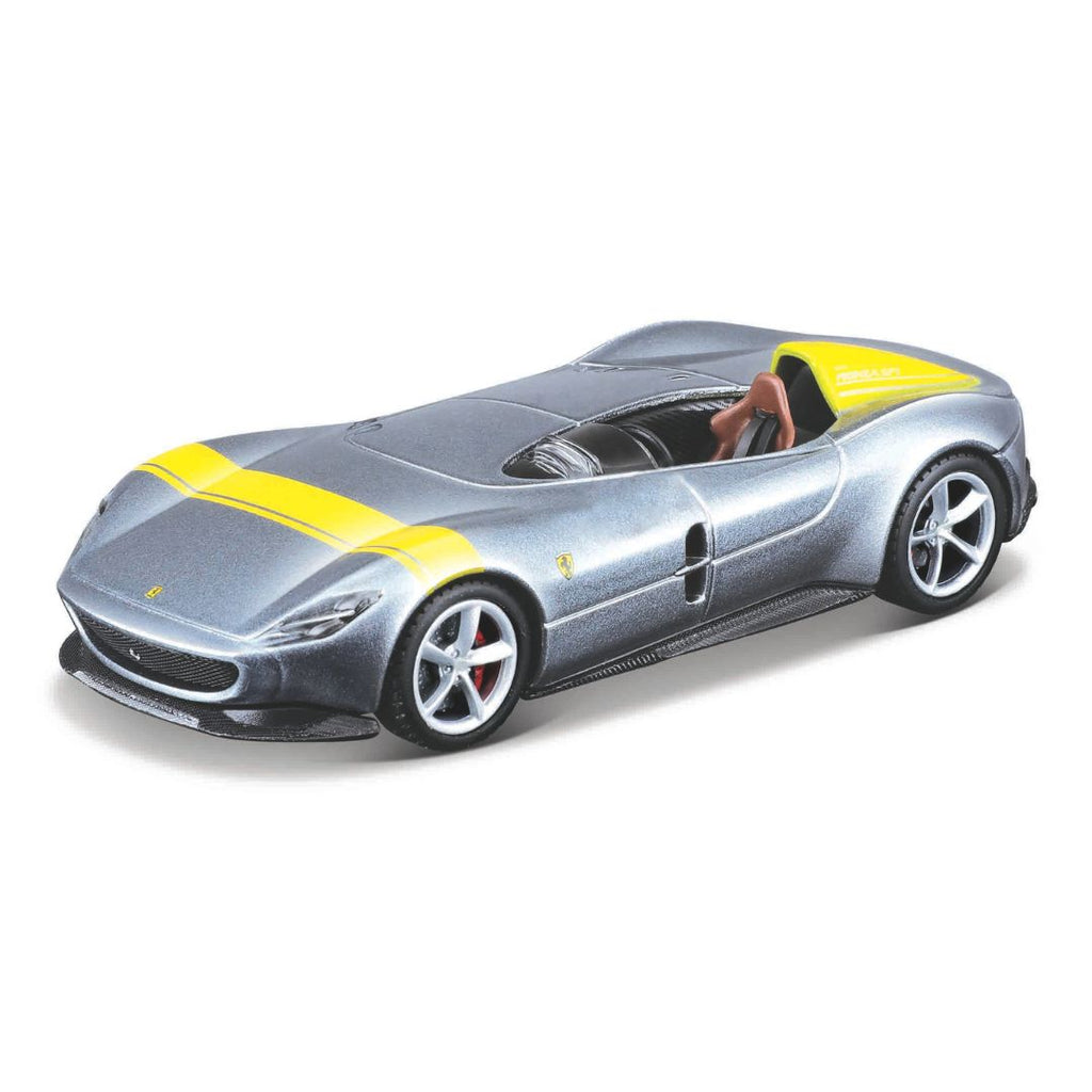 15702 Bburago Maisto - Icône de Vitesse : Ferrari Monza SP1, argent - Échelle 1:64
