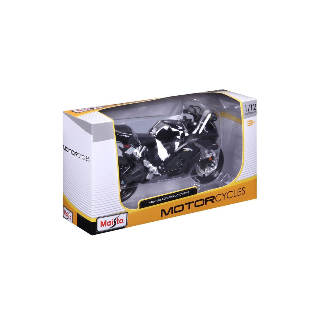 20-06182 Bburago Maisto - Honda CBR1000RR, noire - Échelle 1:12