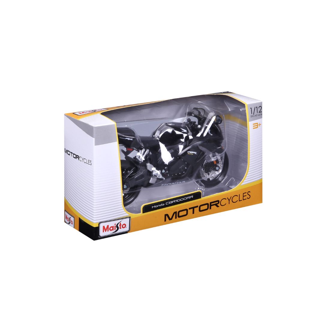 20-06182 Bburago Maisto - Honda CBR1000RR, noire - Échelle 1:12