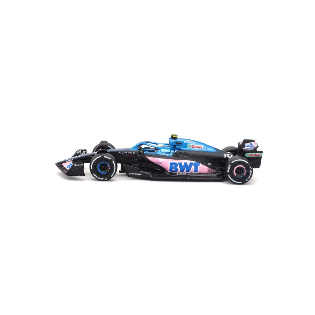 18-38073 Bburago Course - Équipe F1 BWT Alpine A523 #10 Gasly, avec casque - 1:43