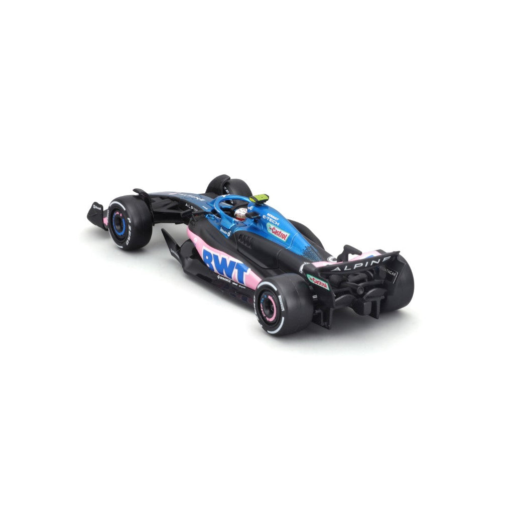 18-38073 Bburago Course - Équipe F1 BWT Alpine A523 #10 Gasly, avec casque - 1:43