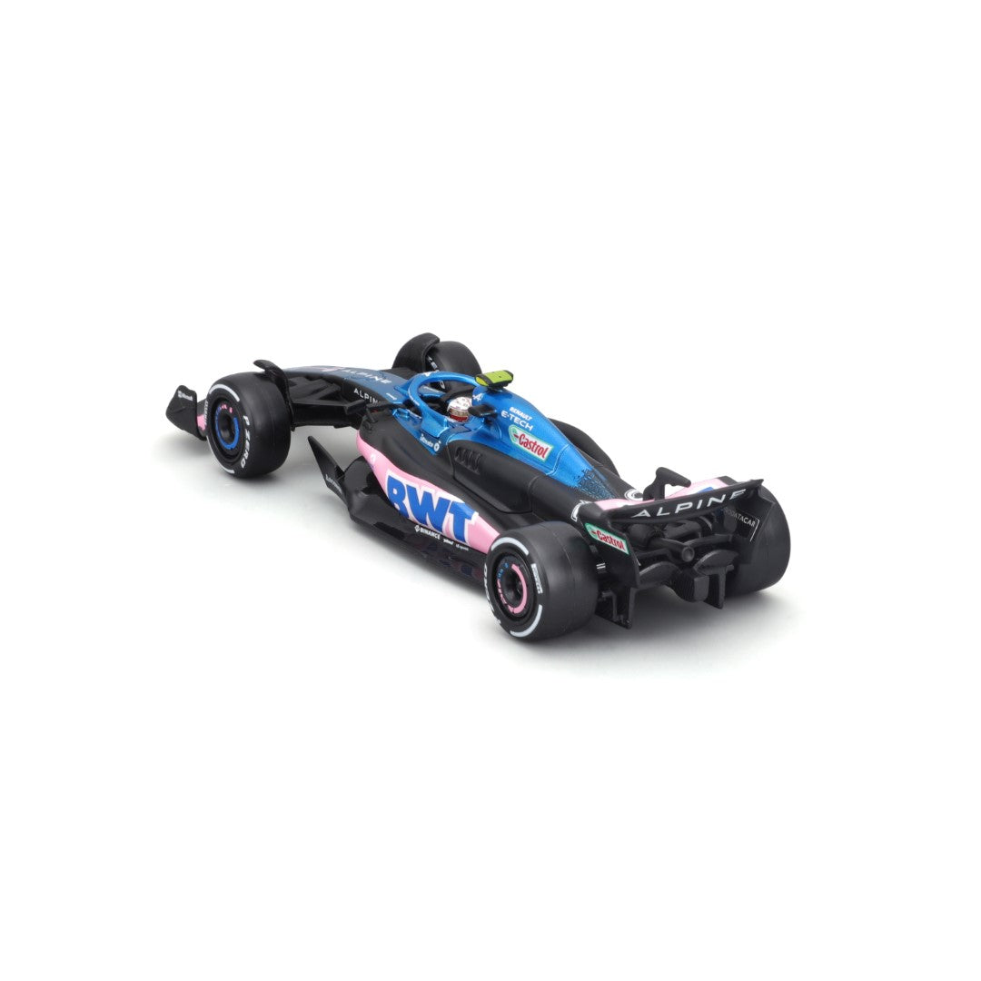 18-38073 Bburago Course - Équipe F1 BWT Alpine A523 #10 Gasly, avec casque - 1:43