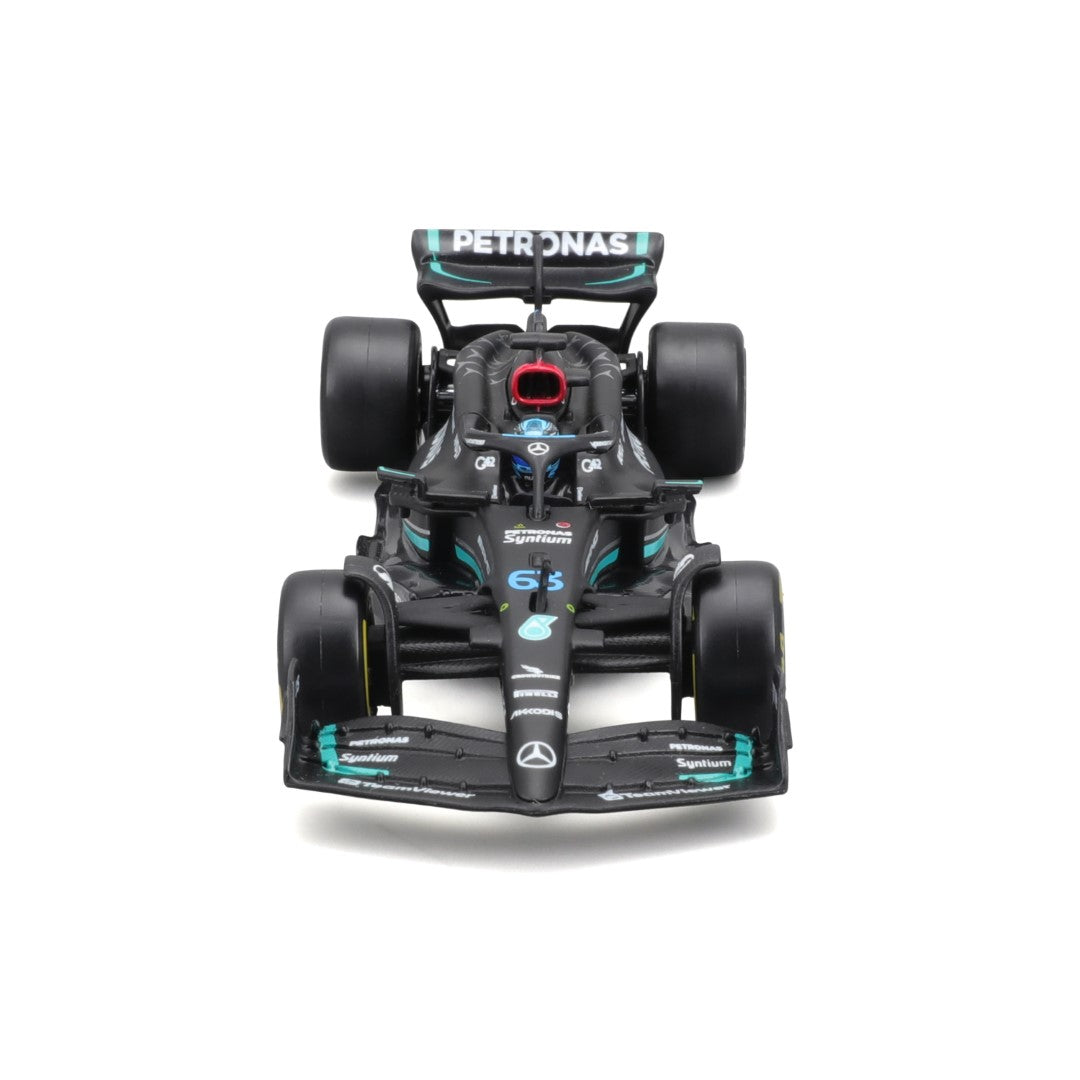 18-38081 Bburago Race -Mercedes AMG F1 W14 E Performance #63 Russell, avec casque