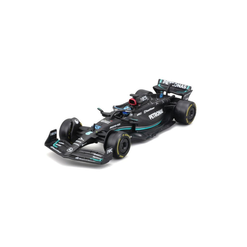 18-38081 Bburago Race -Mercedes AMG F1 W14 E Performance #63 Russell, avec casque