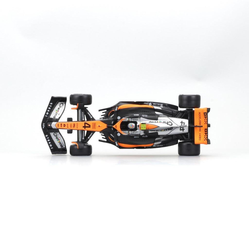 18-38088 Bburago Race McLaren F1 Team MCL60 #4 Norris, avec casque 2023 -1:43