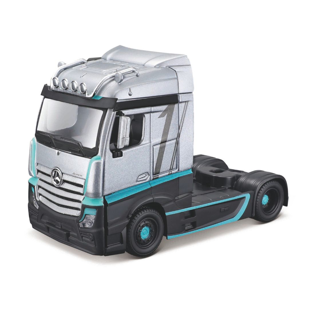 18-32202 Bburago Street Fire - Camions de transport : Mercedes-Benz Actros Gigaspace