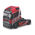 18-32203 Bburago Street Fire - Camions de transport : Volvo FH16, rouge - Échelle 1:43