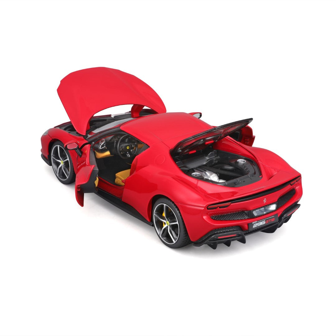 18-16018 Bburago Ferrari Race&Play - Ferrari 296 GTB, rossa - Échelle 1:18