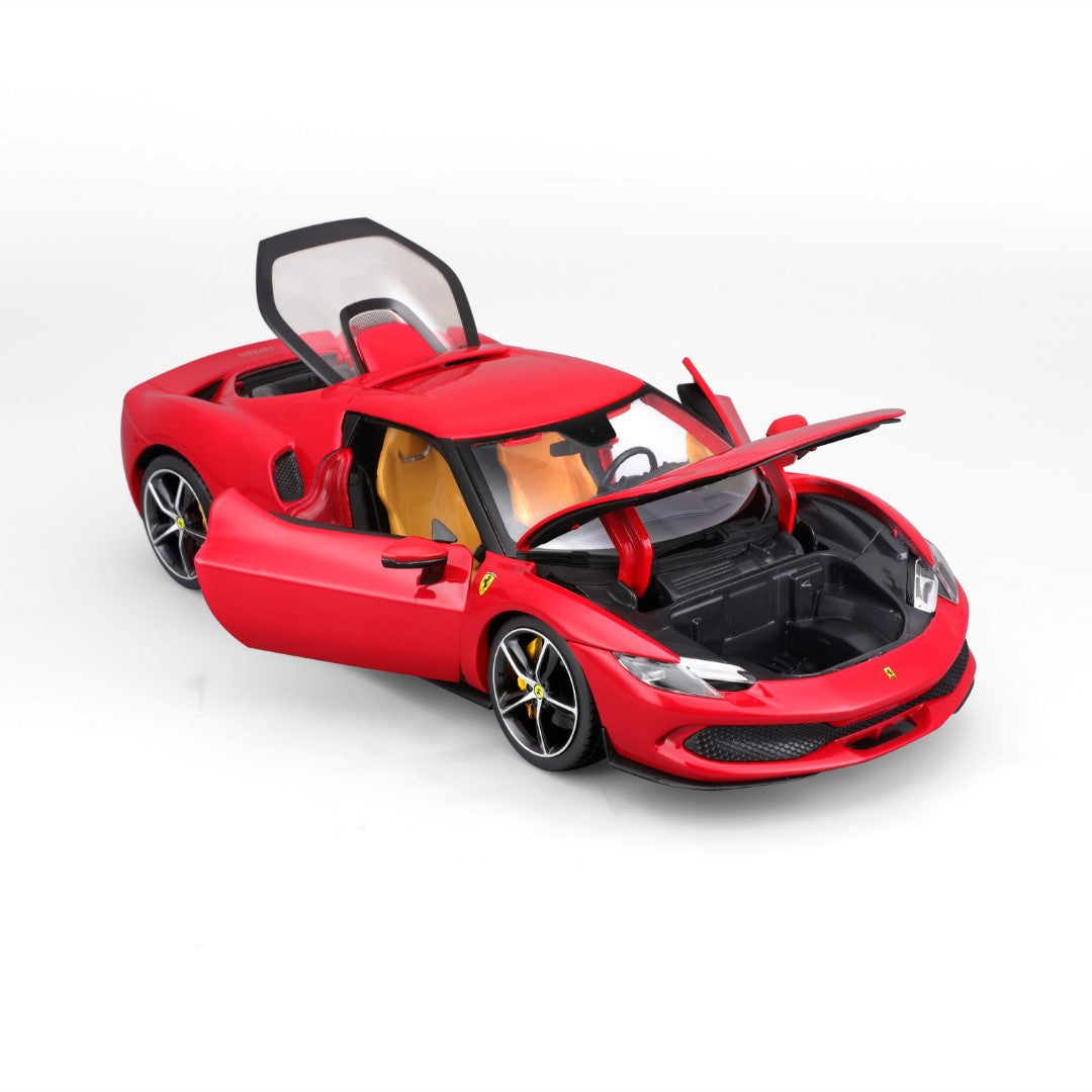 18-16018 Bburago Ferrari Race&Play - Ferrari 296 GTB, rossa - Échelle 1:18