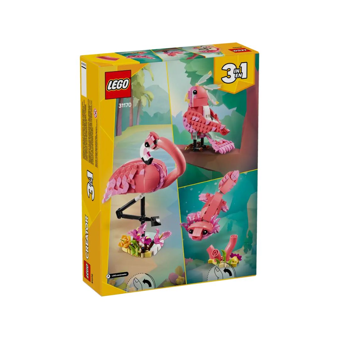 31170 LEGO Creator 3-en-1 - Animaux sauvages : flamant rose