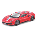18-36052 Bburago Ferrari Race&Play - Ferrari 488 Pista, rouge - 1:43