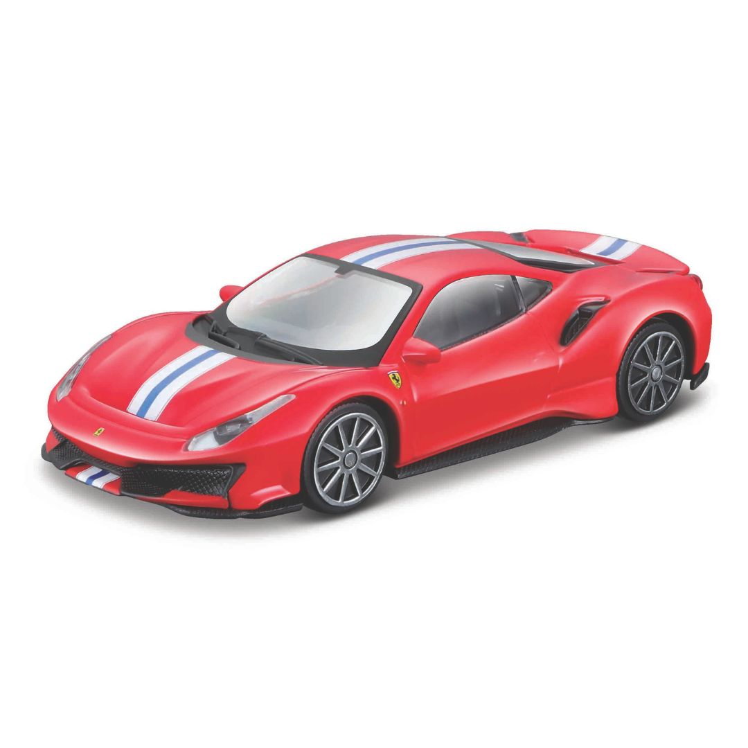 18-36052 Bburago Ferrari Race&Play - Ferrari 488 Pista, rouge - 1:43