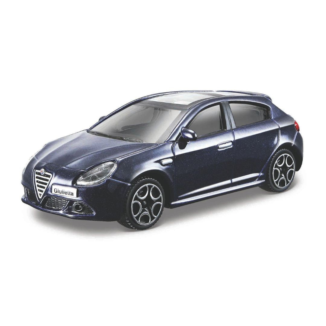 18-30223 Bburago Rue Incendie - Alfa Romeo Giulietta, bleu - Échelle 1:43