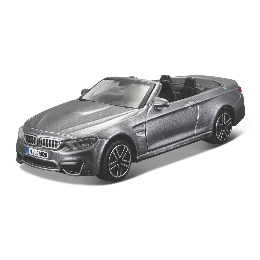 18-30298 Bburago Street Fire - BMW M4 Cabrio, grise - Échelle 1:43