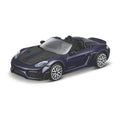 18-30472 Bburago Street Fire - Porsche 718 Spyder RS, bleu - Échelle 1:43