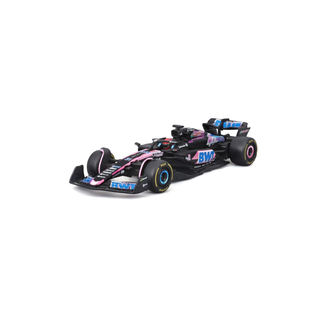 18-38220O Bburago F1 Alpine A524 n°31 Ocon avec casque - Échelle 1:43