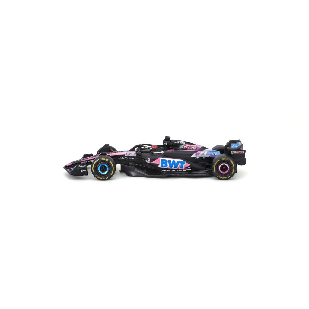 18-38220O Bburago F1 Alpine A524 n°31 Ocon avec casque - Échelle 1:43