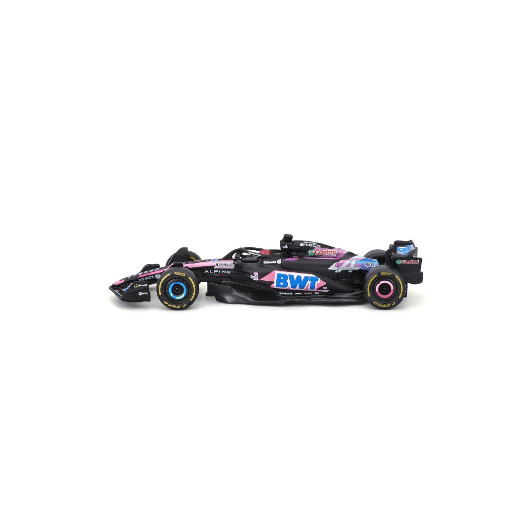 18-38220O Bburago F1 Alpine A524 n°31 Ocon avec casque - Échelle 1:43