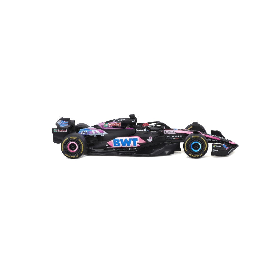 18-38220O Bburago F1 Alpine A524 n°31 Ocon avec casque - Échelle 1:43