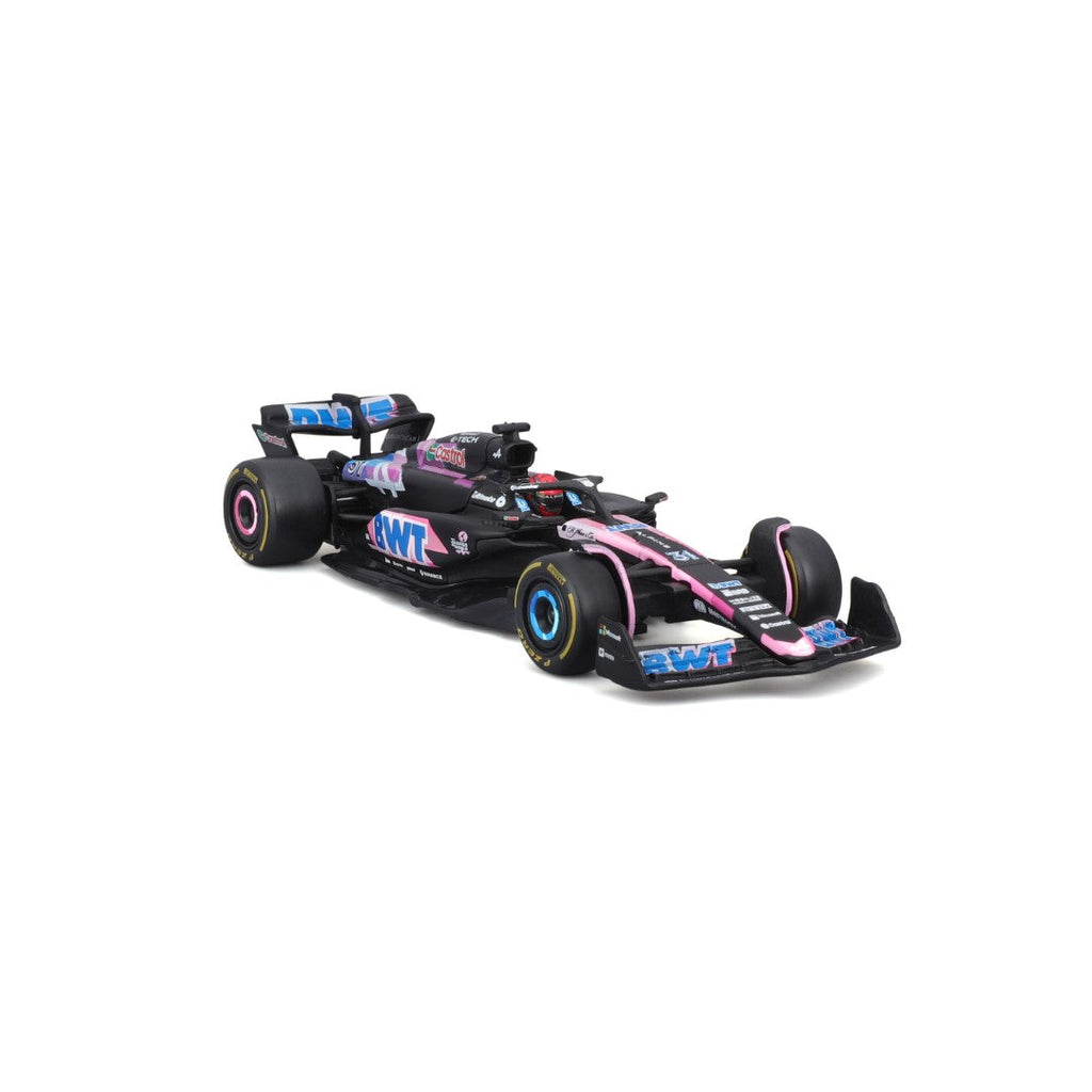 18-38220O Bburago F1 Alpine A524 n°31 Ocon avec casque - Échelle 1:43