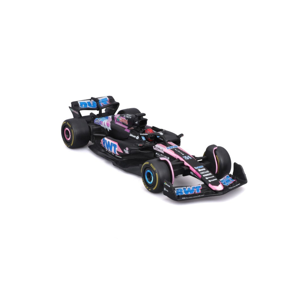 18-38220O Bburago F1 Alpine A524 n°31 Ocon avec casque - Échelle 1:43
