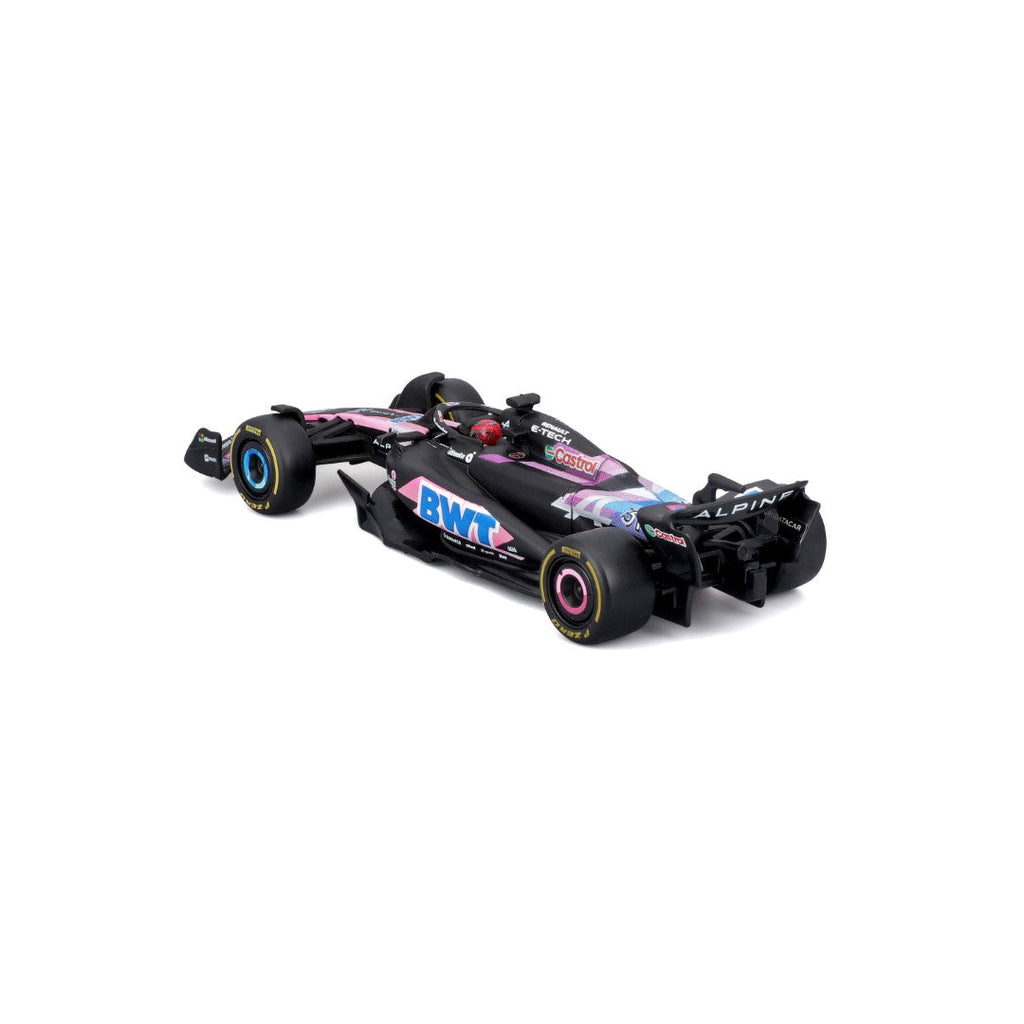 18-38220O Bburago F1 Alpine A524 n°31 Ocon avec casque - Échelle 1:43