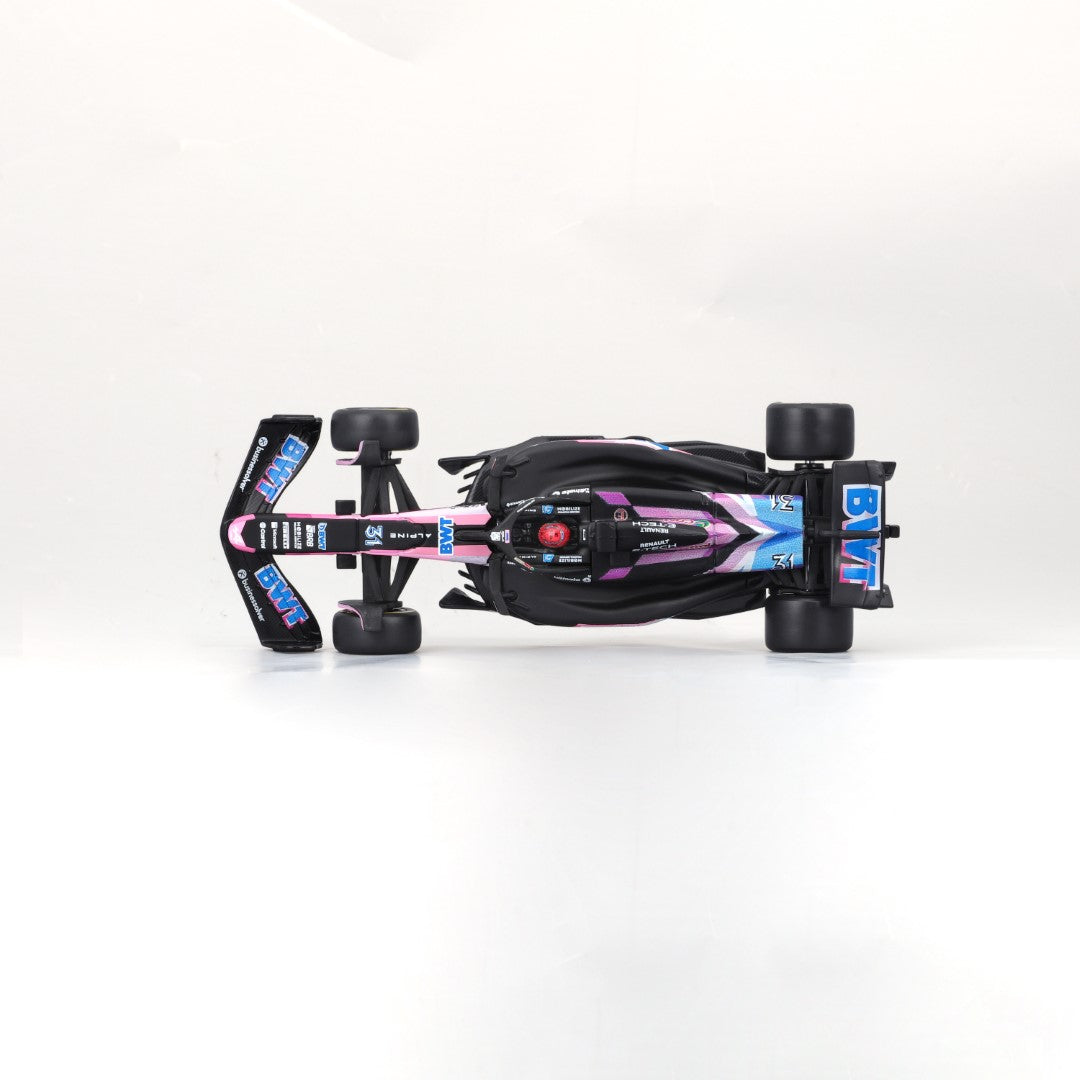 18-38220O Bburago F1 Alpine A524 n°31 Ocon avec casque - Échelle 1:43