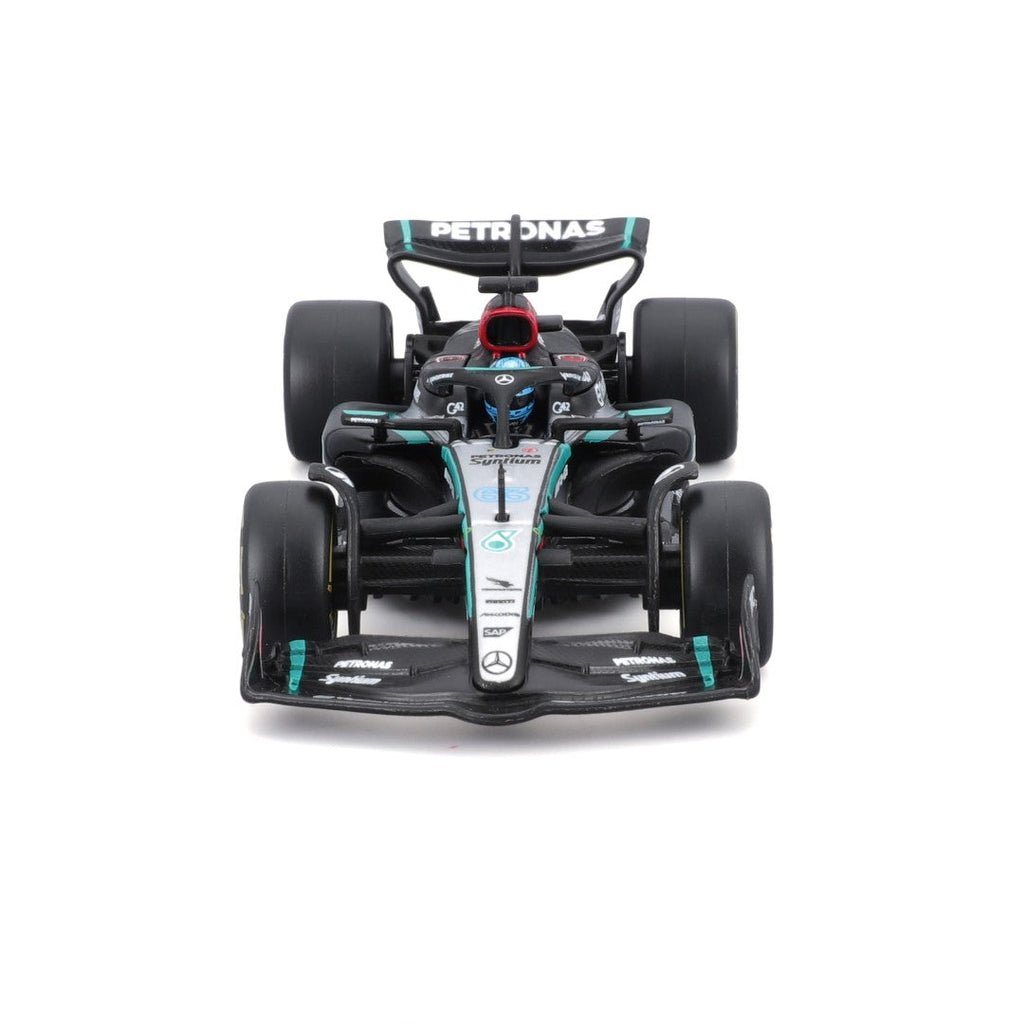 18-38209R Bburago F1 Mercedes-AMG W15 E Performance n°63 avec casque Russell - 1:43