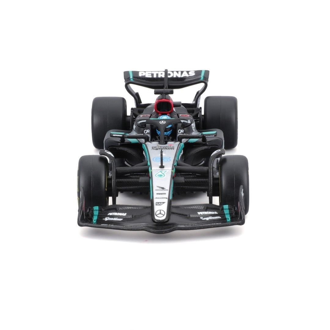 18-38209R Bburago F1 Mercedes-AMG W15 E Performance n°63 avec casque Russell - 1:43