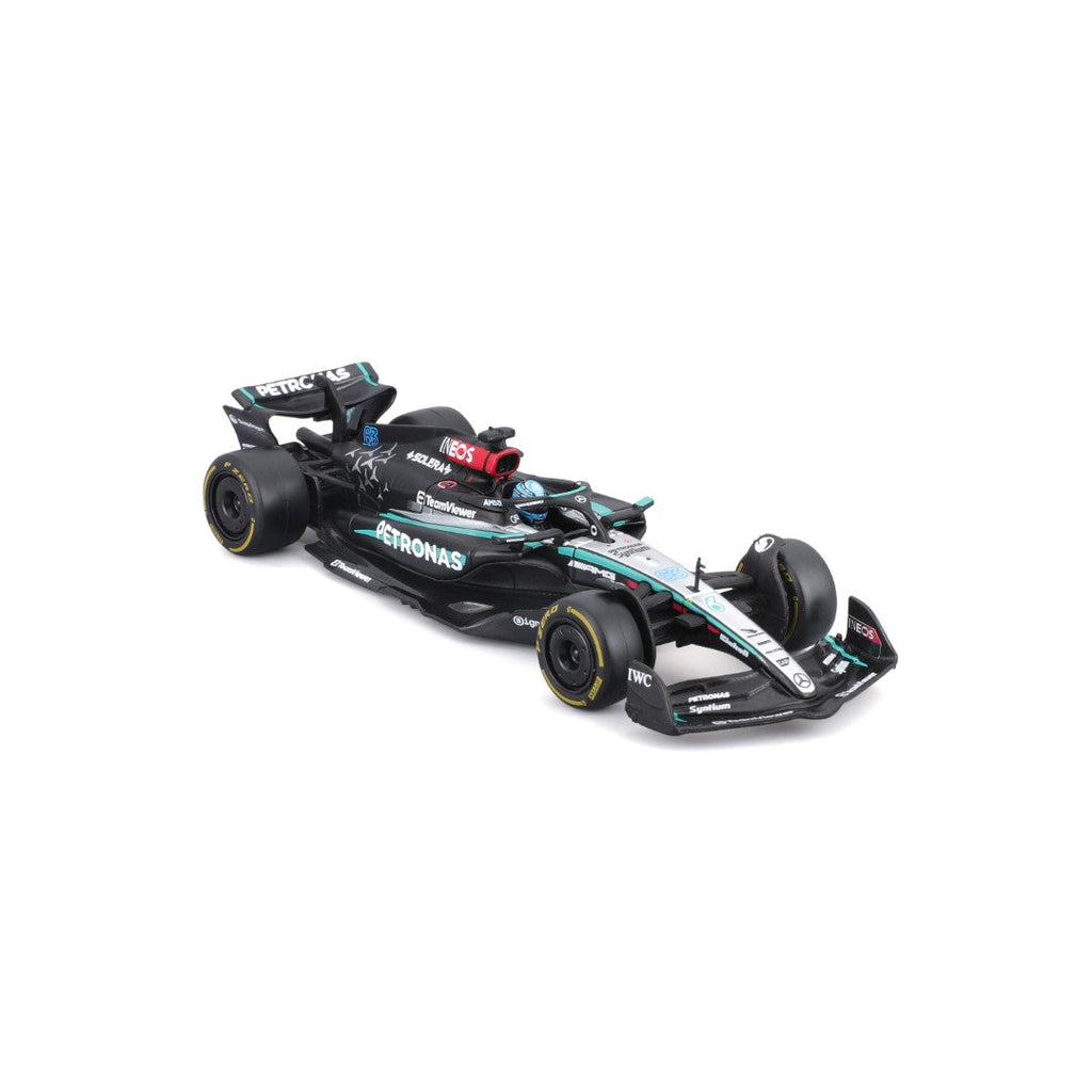 18-38209R Bburago F1 Mercedes-AMG W15 E Performance n°63 avec casque Russell - 1:43