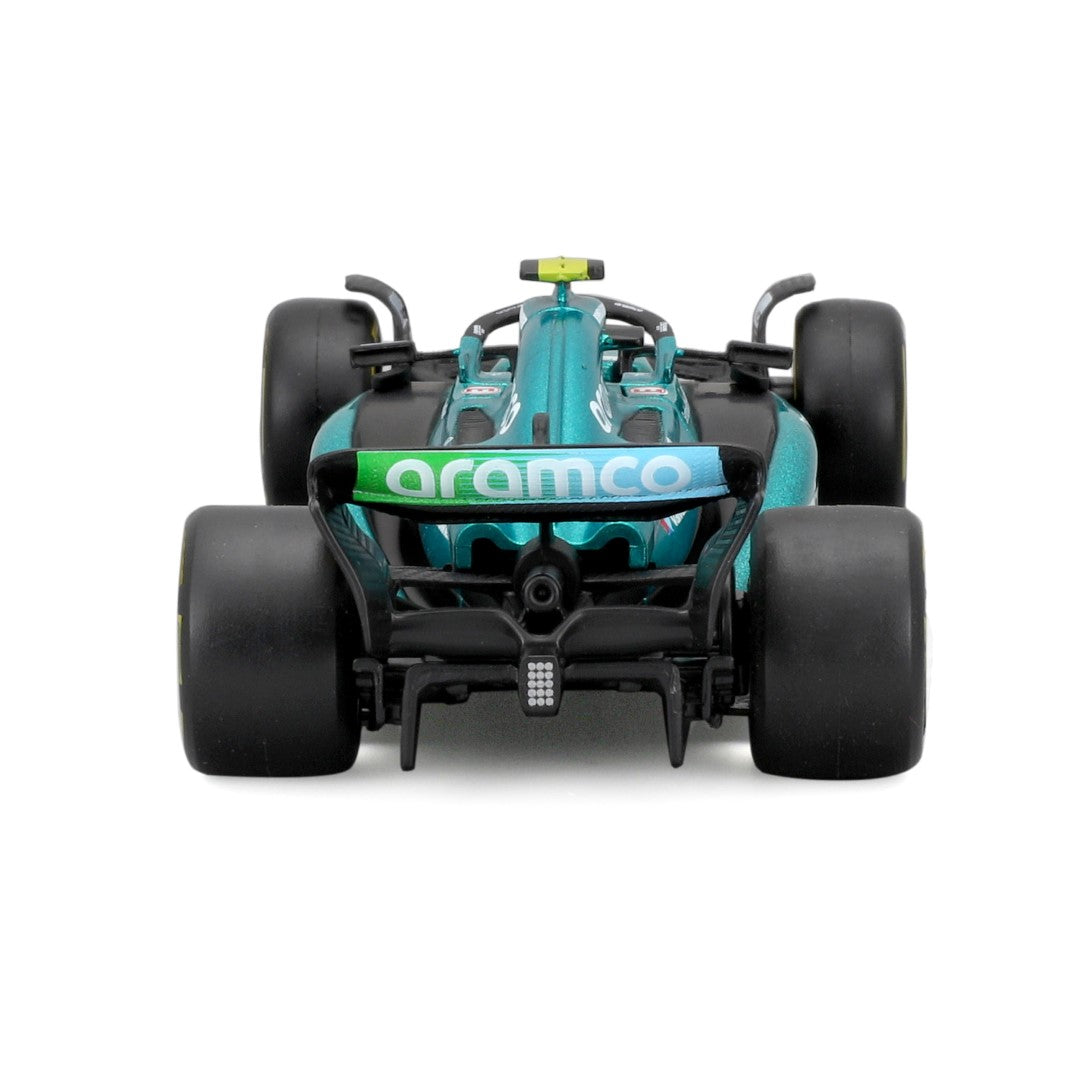 18-38091A Bburago - Aston Martin AMR23 #14 (Alonso), avec casque - 1:43