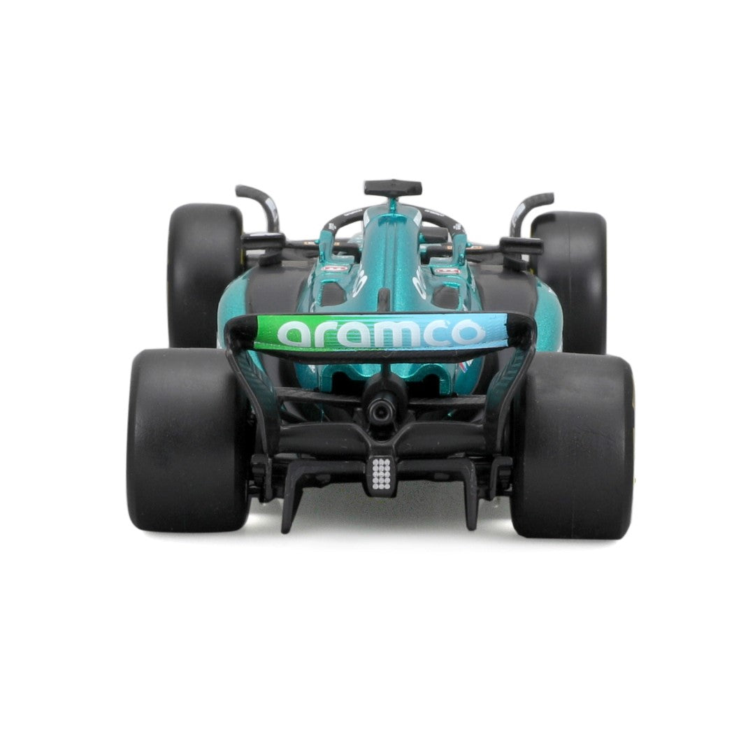 18-38091A Bburago F1 Aston Martin AMR23 n°18 Stroll avec casque - 1:43