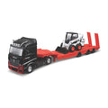 18-32313 Bburago - M-B Actros Gigaspace + Bobcat avec pelle - Échelle 1:43