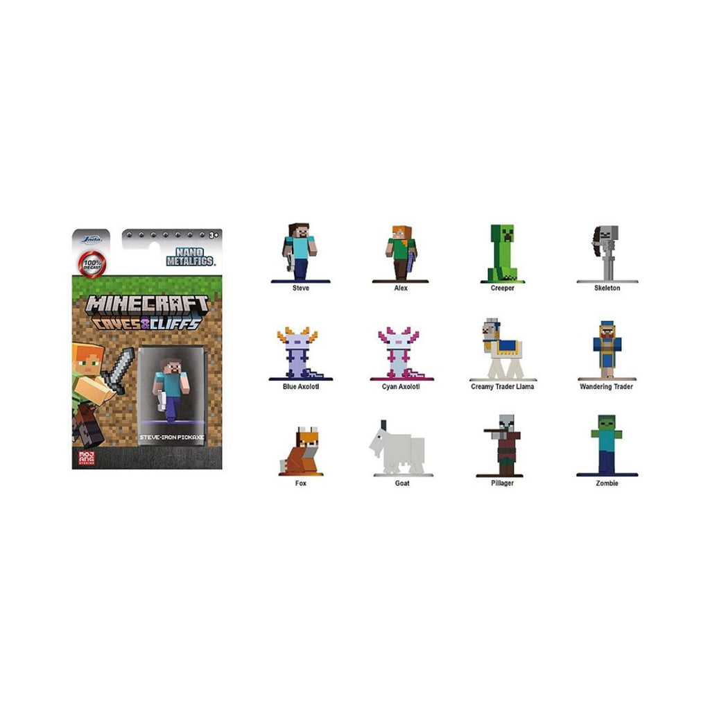 253261002 Jada - Minecraft : mini figurine articulée - personnage au choix