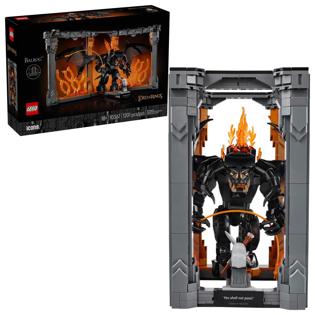 10367 LEGO Icons - Le Seigneur des Anneaux : Coin Lecture du Balrog™