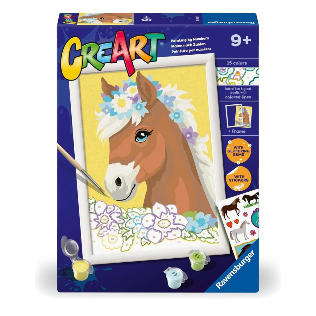 23980 Ravensburger CreArt - Cheval parmi les fleurs - Série D