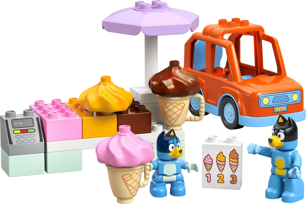 10458 Lego DUPLO Bluey Visite à la gelateria de Bluey