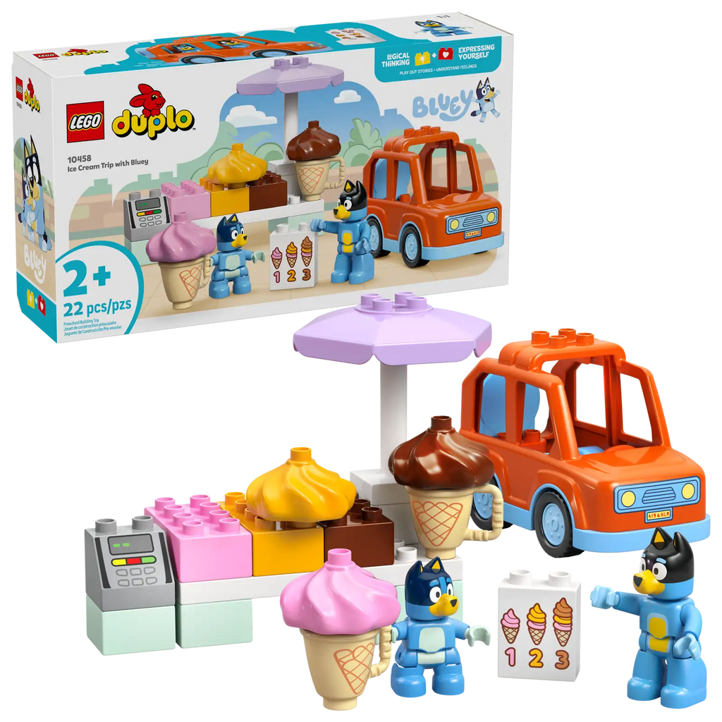 10458 Lego DUPLO Bluey Visite à la gelateria de Bluey