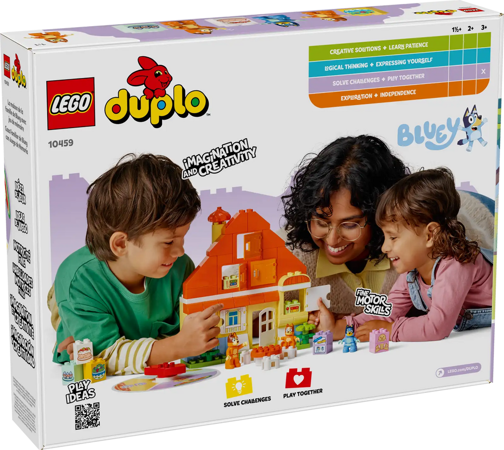 10459 Lego DUPLO Bluey Maison de la Famille Bluey avec jeu de mémoire