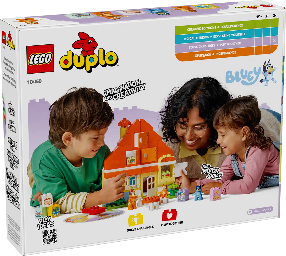 10459 Lego DUPLO Bluey Maison de la Famille Bluey avec jeu de mémoire