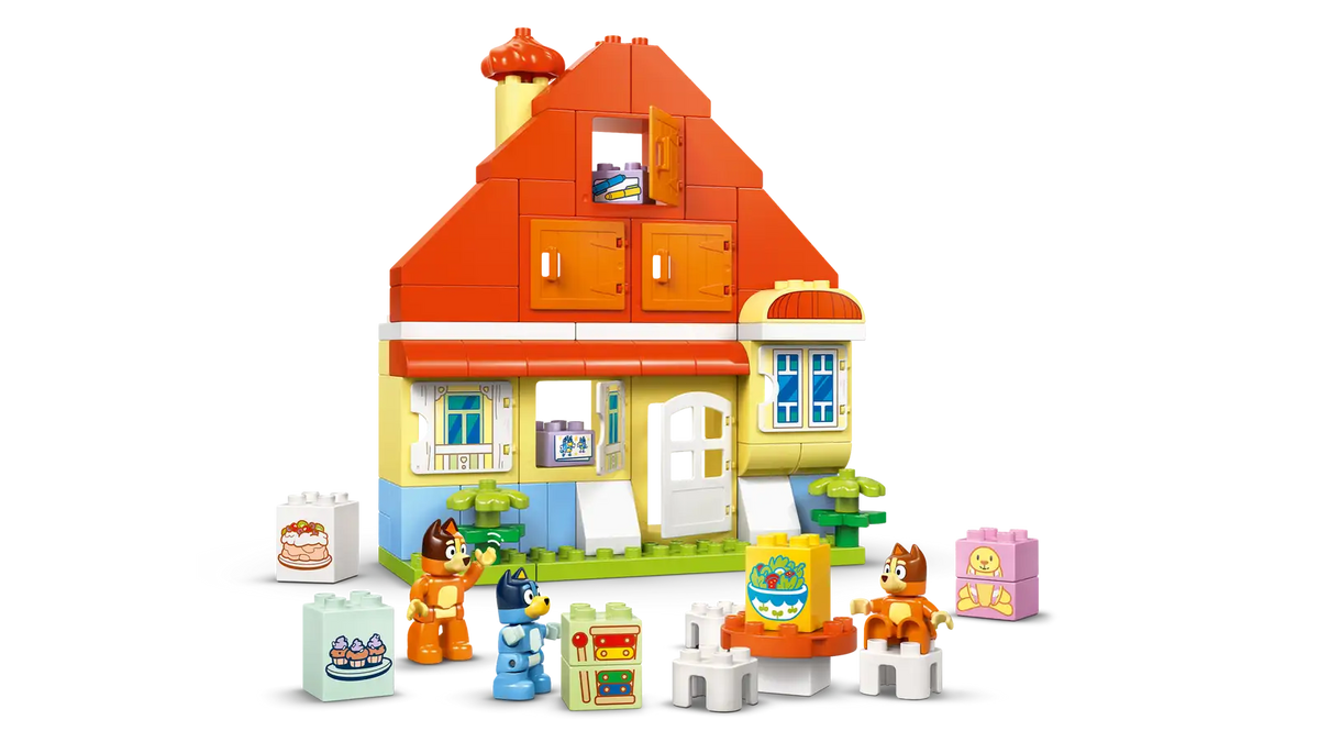 10459 Lego DUPLO Bluey Maison de la Famille Bluey avec jeu de mémoire
