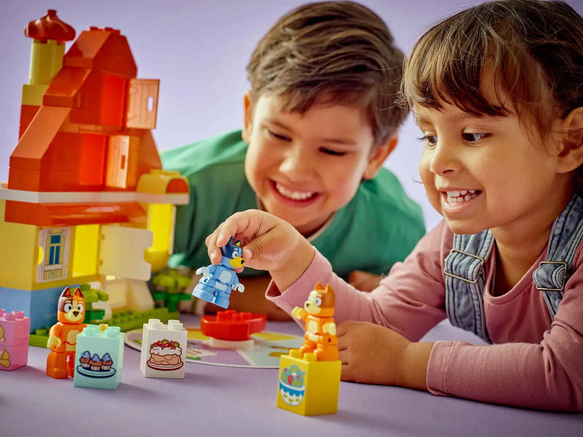 10459 Lego DUPLO Bluey Maison de la Famille Bluey avec jeu de mémoire