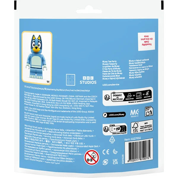 30687 Lego Polybag Bluey Sacs de Recrutement Il Tea Party di Bluey
