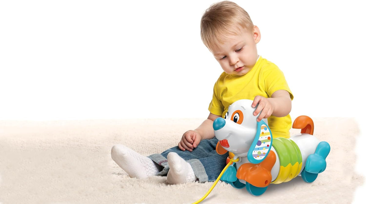 17262.7 Clementoni Baby Charlie Petit Chien à Tirer Jeu Interactif