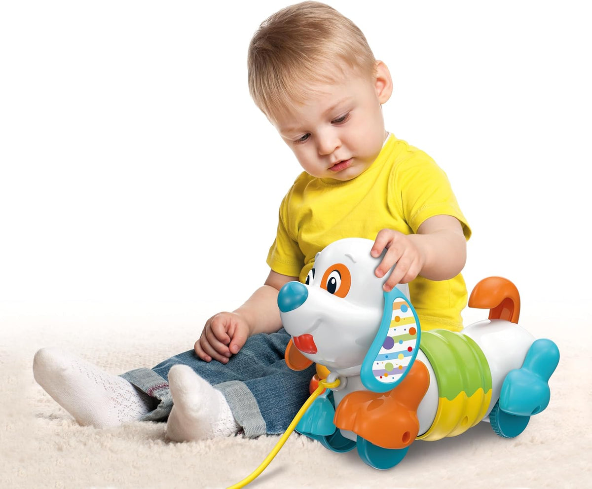 17262.7 Clementoni Baby Charlie Petit Chien à Tirer Jeu Interactif
