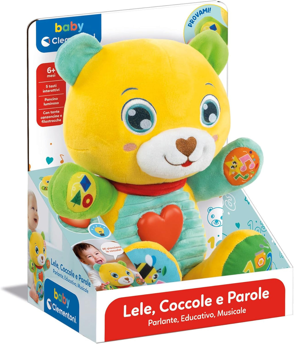 17965.7 Clementoni Baby Lele Coccole e Parole Peluche Interattive Parlante