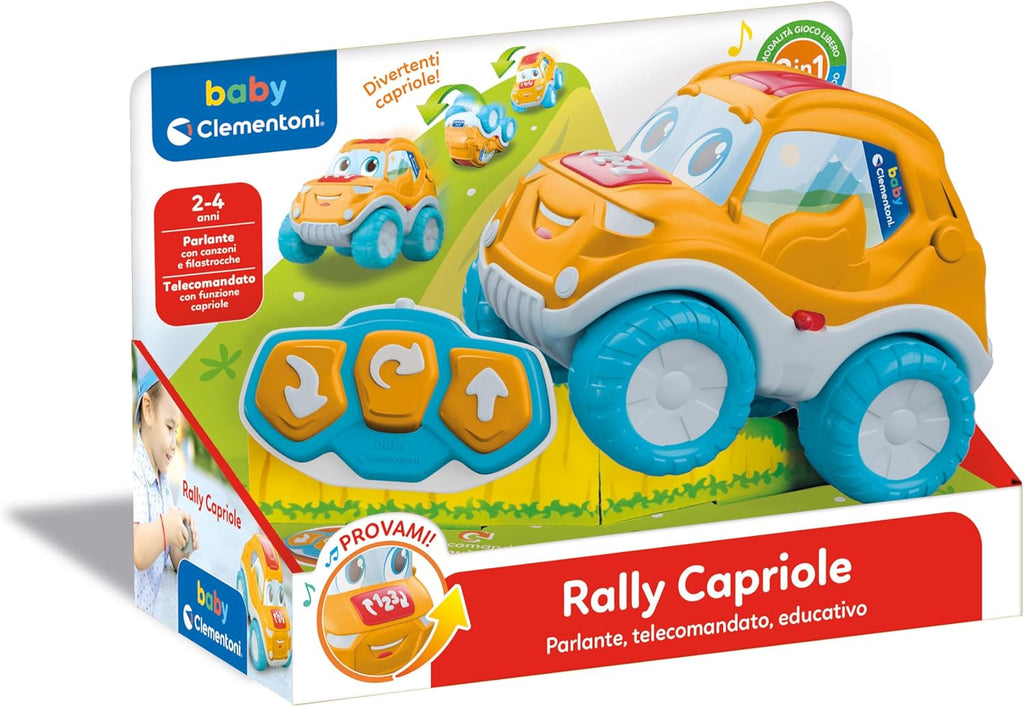 17996.1 Clementoni Baby Rally Capriole Voiture Télécommandée Éducative